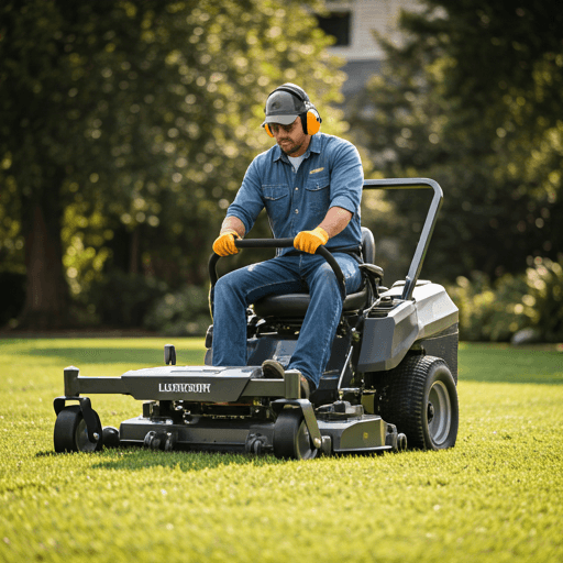 Landscaping Professional at Work