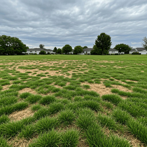 Lawn before service